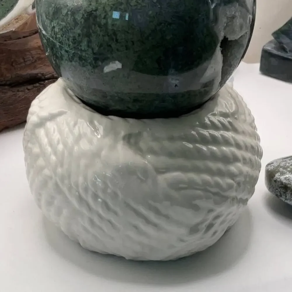 Ceramic Candle Or Crystal Sphere Holder/Stand